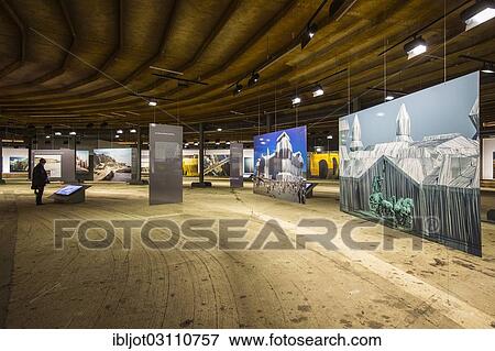 "Installation by Christo, """"Big Air Package"""" exhibition of art projects by Christo, in the Oberhausen Gasometer, Oberhausen, North Rhine-Westphalia, Germany, Europe" View Large Photo Image Stock Photo - "Installation by Christo, """"Big Air Package"""" exhibition of art projects by Christo, in the Oberhausen Gasometer, Oberhausen, North Rhine-Westphalia, Germany, Europe". Fotosearch