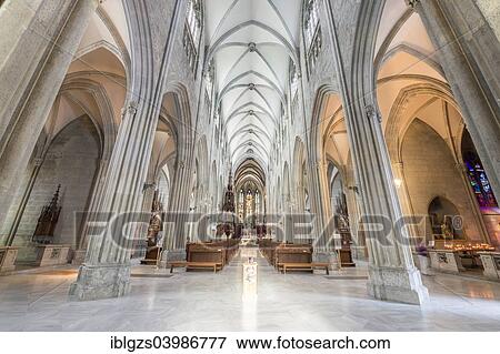 Stock Photo - "Interior, Abbey Church, Admont Abbey, Admont, Styria, Austria, Europe". Fotosearch