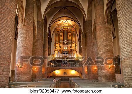 "Interior and double organ of St. Nicholas Church in Flensburg, Schleswig-Holstein, Germany, Europe" View Large Photo Image Stock Photo - "Interior and double organ of St. Nicholas Church in Flensburg, Schleswig-Holstein, Germany, Europe". Fotosearch