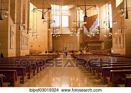 "Interior, Cathedral of Our Lady of the Angels, Los Angeles, California, United States, North America" View Large Photo Image Picture - "Interior, Cathedral of Our Lady of the Angels, Los Angeles, California, United States, North America". Fotosearch