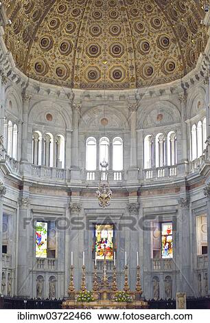 Stock Photograph - "Interior, choir and altar of Como Cathedral, Cathedral of Santa Maria Maggiore, Como, Lombardy, Italy, Europe". Fotosearch