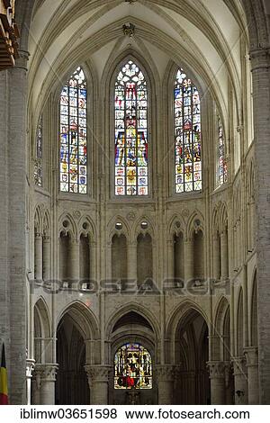 "Interior, Choir, Cathedrale St Michel et Gudule, Cathedral of St. Michael and St. Gudula, Brussels, Brussels Region, Belgium, Europe" View Large Photo Image Stock Photo - "Interior, Choir, Cathedrale St Michel et Gudule, Cathedral of St. Michael and St. Gudula, Brussels, Brussels Region, Belgium, Europe". Fotosearch