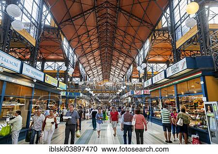 "Interior, Great Market Hall or Central Market Hall, Kozponti Vasarcsarnok, Budapest, Hungary, Europe" View Large Photo Image Stock Image - "Interior, Great Market Hall or Central Market Hall, Kozponti Vasarcsarnok, Budapest, Hungary, Europe". Fotosearch