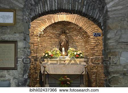 "Interior, House of the Virgin Mary, Ephesus, Izmir Province, Turkey, Asia" View Large Photo Image Stock Photograph - "Interior, House of the Virgin Mary, Ephesus, Izmir Province, Turkey, Asia". Fotosearch