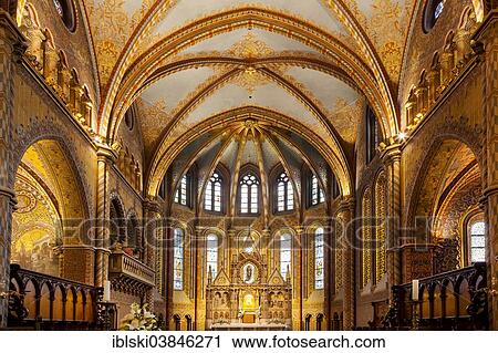 "Interior of Matthias Church, Budapest, Hungary, Europe" View Large Photo Image Stock Image - "Interior of Matthias Church, Budapest, Hungary, Europe". Fotosearch