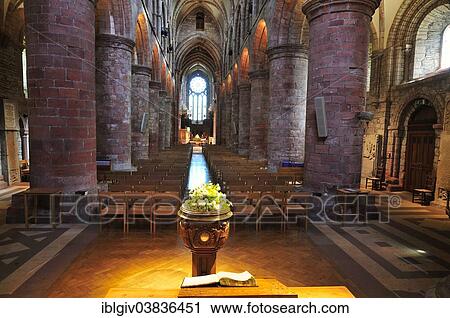 "Interior of St Magnus Cathedral, Romanesque-Norman architecture, 12th century, Kirkwall, Mainland, Orkney, Scotland, United Kingdom, Europe" View Large Photo Image Stock Image - "Interior of St Magnus Cathedral, Romanesque-Norman architecture, 12th century, Kirkwall, Mainland, Orkney, Scotland, United Kingdom, Europe". Fotosearch
