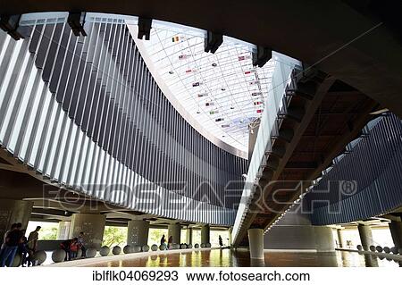 Stock Image - "Interior of the Aceh Tsunami Museum reminds of the 2004 tsunami, Banda Aceh, Indonesia, Asia". Fotosearch