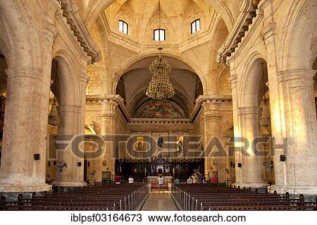 "Interior of the Cathedral of San Cristobal, Havana, Cuba, North America" View Large Photo Image Stock Image - "Interior of the Cathedral of San Cristobal, Havana, Cuba, North America". Fotosearch