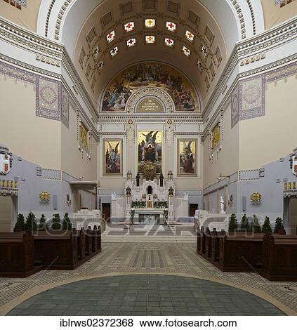 "Interior of the Cemetery Church of St. Carlo Borromeo by Max Hegele, Central Cemetery Vienna, Austria, Europe" View Large Photo Image Stock Photo - "Interior of the Cemetery Church of St. Carlo Borromeo by Max Hegele, Central Cemetery Vienna, Austria, Europe". Fotosearch