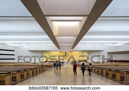"Interior of the modern Church of the Most Holy Trinity or Igreja da Santissima Trindade, Cova da Iria, Fatima, Santarem District, Portugal, Europe" View Large Photo Image Stock Photography - "Interior of the modern Church of the Most Holy Trinity or Igreja da Santissima Trindade, Cova da Iria, Fatima, Santarem District, Portugal, Europe". Fotosearch