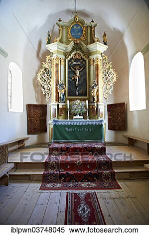 Stock Photography - "Interior of the Romanesque fortified church of Harman, Transylvania, Romania, Europe". Fotosearch