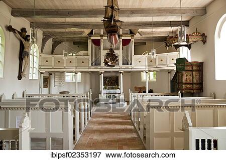 "Interior of the Seamen's Church in Arnis, Schleswig-Holstein, Germany, Europe" View Large Photo Image Stock Photo - "Interior of the Seamen's Church in Arnis, Schleswig-Holstein, Germany, Europe". Fotosearch