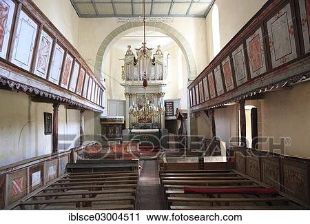 Stock Image - "Interior of Viscri Fortified Church, UNESCO World Cultural Heritage Site, Viscri, Siebenburgen, Romania, Europe". Fotosearch