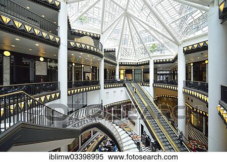 "Interior, Quartier Q206 shopping centre, by the architect Henry Cobb, Friedrichstadt-Passagen arcades, Friedrichstadt, Berlin, Berlin, Germany, Europe" View Large Photo Image Stock Photography - "Interior, Quartier Q206 shopping centre, by the architect Henry Cobb, Friedrichstadt-Passagen arcades, Friedrichstadt, Berlin, Berlin, Germany, Europe". Fotosearch