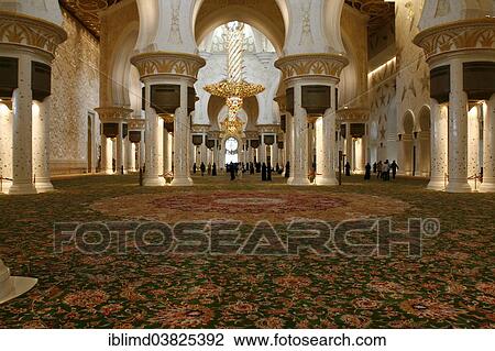 "Interior, Sheikh Zayed Mosque, Abu Dhabi, Emirate of Abu Dhabi, United Arab Emirates, Asia" View Large Photo Image Stock Image - "Interior, Sheikh Zayed Mosque, Abu Dhabi, Emirate of Abu Dhabi, United Arab Emirates, Asia". Fotosearch
