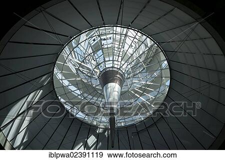 "Interior shot of the glass dome of the Reichstag Building looking up from the plenary hall, Berlin, Germany, Europe" View Large Photo Image Stock Photo - "Interior shot of the glass dome of the Reichstag Building looking up from the plenary hall, Berlin, Germany, Europe". Fotosearch