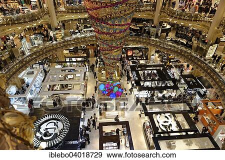 "Interior, upside down Christmas tree, Galeries Lafayette, Paris, Ile-de-France, France, Europe" View Large Photo Image Stock Photo - "Interior, upside down Christmas tree, Galeries Lafayette, Paris, Ile-de-France, France, Europe". Fotosearch