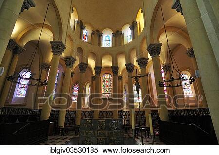 "Interior view, Basilica of Notre-Dame du Port, Clermont-Ferrand, Departement Puy-de-Dome, Auvergne, France, Europe" View Large Photo Image Stock Photography - "Interior view, Basilica of Notre-Dame du Port, Clermont-Ferrand, Departement Puy-de-Dome, Auvergne, France, Europe". Fotosearch