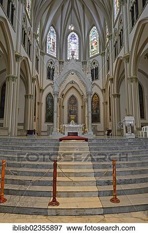 "Interior view, Catholic cathedral in the old town of Guayaquil, Ecuador, South America" View Large Photo Image Stock Photo - "Interior view, Catholic cathedral in the old town of Guayaquil, Ecuador, South America". Fotosearch