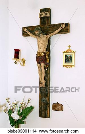 "Interior view, crucifix, chapel at Windlahn, Sarntal, Windlahn, Sarnthein, South Tyrol province, Trentino-Alto Adige, Italy, Europe" View Large Photo Image Picture - "Interior view, crucifix, chapel at Windlahn, Sarntal, Windlahn, Sarnthein, South Tyrol province, Trentino-Alto Adige, Italy, Europe". Fotosearch