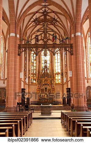 "Interior view of the neo-Gothic Catholic Parish Church of St. Peter, Unterbilk, Duesseldorf, North Rhine-Westphalia, Germany, Europe" View Large Photo Image Stock Photograph - "Interior view of the neo-Gothic Catholic Parish Church of St. Peter, Unterbilk, Duesseldorf, North Rhine-Westphalia, Germany, Europe". Fotosearch