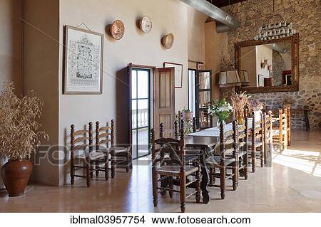 "Interior view of the Son Marroig mansion, now a museum, Deia, Sierra de Tramuntana, Majorca, Balearic Islands, Spain, Europe" View Large Photo Image Picture - "Interior view of the Son Marroig mansion, now a museum, Deia, Sierra de Tramuntana, Majorca, Balearic Islands, Spain, Europe". Fotosearch