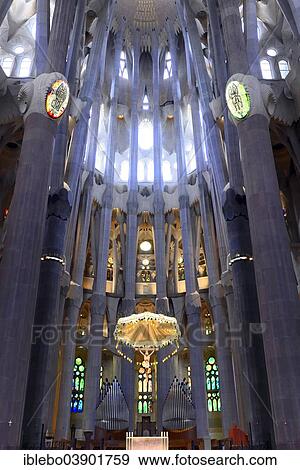 "Interior view, Sagrada Familia church, designed by architect Antoni Gaudi, UNESCO World Heritage Site, Barcelona, ​​Catalonia, Spain, Europe" View Large Photo Image Stock Photo - "Interior view, Sagrada Familia church, designed by architect Antoni Gaudi, UNESCO World Heritage Site, Barcelona, ​​Catalonia, Spain, Europe". Fotosearch
