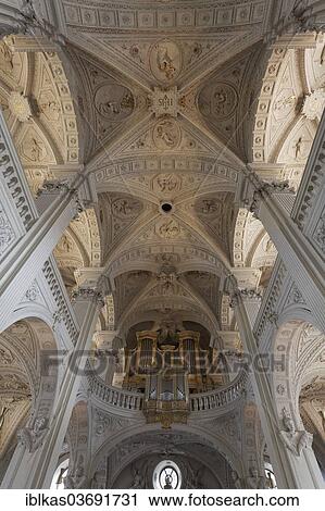 "Interior view, stucco ceiling of the nave, Church of St. Andreas, monastery church, early baroque style, Dusseldorf, Rhineland, North Rhine-Westphalia, Germany, Europe" View Large Photo Image Stock Image - "Interior view, stucco ceiling of the nave, Church of St. Andreas, monastery church, early baroque style, Dusseldorf, Rhineland, North Rhine-Westphalia, Germany, Europe". Fotosearch