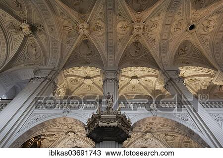 "Interior view, stucco ceiling of the nave, Church of St. Andreas, monastery church, early baroque style, Dusseldorf, Rhineland, North Rhine-Westphalia, Germany, Europe" View Large Photo Image Stock Image - "Interior view, stucco ceiling of the nave, Church of St. Andreas, monastery church, early baroque style, Dusseldorf, Rhineland, North Rhine-Westphalia, Germany, Europe". Fotosearch