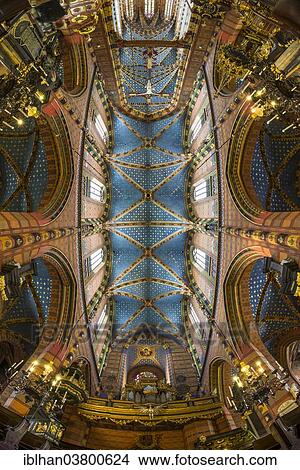 "Interior view, vaulted ceilings, gothic St. Mary's Basilica, Stare Miasto old town, Krakow, Lesser Poland Voivodeship, Poland, Europe" View Large Photo Image Picture - "Interior view, vaulted ceilings, gothic St. Mary's Basilica, Stare Miasto old town, Krakow, Lesser Poland Voivodeship, Poland, Europe". Fotosearch