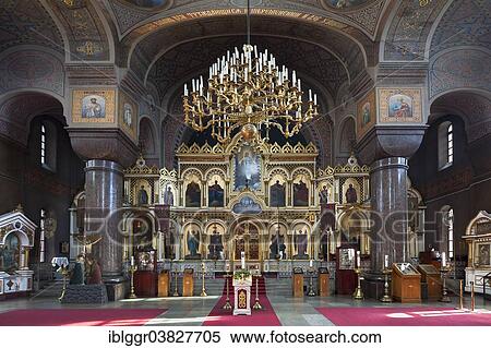 "Interior with an iconostasis, Uspenski Cathedral, Katajanokka, Helsinki, Finland, Europe" View Large Photo Image Stock Photography - "Interior with an iconostasis, Uspenski Cathedral, Katajanokka, Helsinki, Finland, Europe". Fotosearch