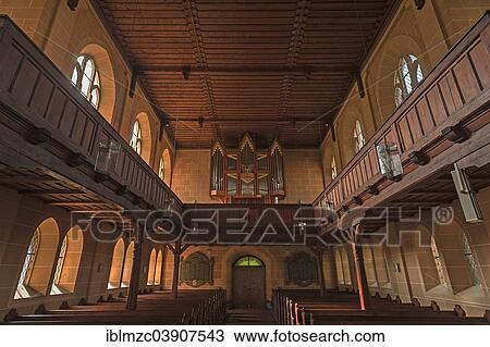 "Interior with an organ loft, neo-Gothic Church of St. Matthew, 1899-1901, Hetzelsdorf, Pretzfeld, Upper Franconia, Bavaria, Germany, Europe" View Large Photo Image Stock Image - "Interior with an organ loft, neo-Gothic Church of St. Matthew, 1899-1901, Hetzelsdorf, Pretzfeld, Upper Franconia, Bavaria, Germany, Europe". Fotosearch