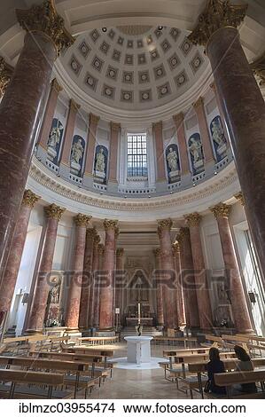 Picture - "Interior with dome of the parish church of St. Elisabeth, classical church, 1903, Jakobsplatz, Nuremberg, Middle Franconia, Bavaria, Germany, Europe". Fotosearch