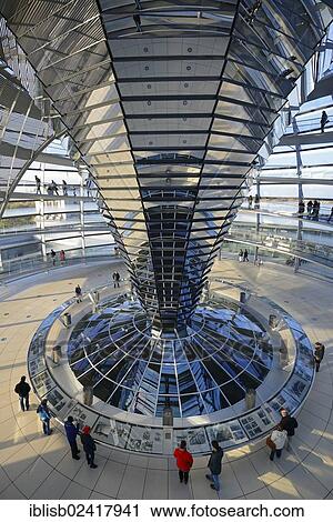 Interior with the mirrored central column of the dome of the Reichstag building, architect Sir Norman Foster, Berlin, Germany, Europe View Large Photo Image Stock Image - Interior with the mirrored central column of the dome of the Reichstag building, architect Sir Norman Foster, Berlin, Germany, Europe. Fotosearch