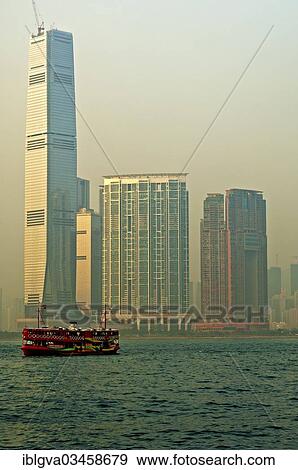 Stock Photo - "International Commerce Centre, ICC, and other buildings on Union Square, Kowloon, Hong Kong, Hong Kong, China, People's Republic of China, Asia". Fotosearch