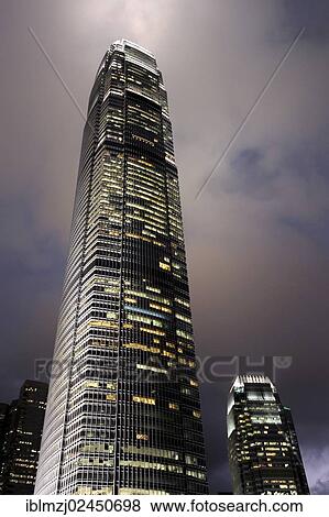"International Finance Centre, IFC skyscraper, Tower One and Tower Two in the evening, Chung Wan, Central District, Hong Kong Island, Hong Kong, China, Asia" View Large Photo Image Stock Photo - "International Finance Centre, IFC skyscraper, Tower One and Tower Two in the evening, Chung Wan, Central District, Hong Kong Island, Hong Kong, China, Asia". Fotosearch