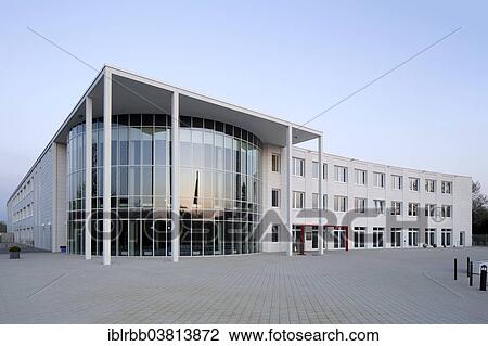 Stock Image - "International School of Bremen, private school, Technology Park, Bremen, Germany, Europe". Fotosearch