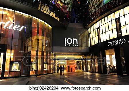 "Ion Orchard shopping mall at night, Orchard Road, modern architecture, Central Area, Central Business District, Singapore, Asia" View Large Photo Image Picture - "Ion Orchard shopping mall at night, Orchard Road, modern architecture, Central Area, Central Business District, Singapore, Asia". Fotosearch