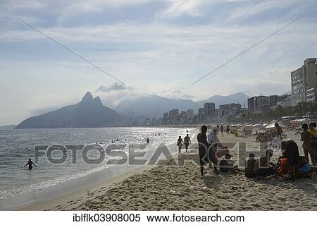 "Ipanema beach, Rio de Janeiro, Rio de Janeiro State, Brazil, South America" View Large Photo Image Stock Photography - "Ipanema beach, Rio de Janeiro, Rio de Janeiro State, Brazil, South America". Fotosearch
