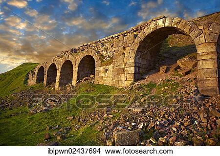 Picture - "Iron ore kilns on Chimney bank, Rosedale, North York Moors National Park, North Yorkshire, England, United Kingdom, Europe". Fotosearch
