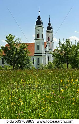 Stock Image - "Irsee Abbey, Irsee, Swabia, Bavaria, Germany, Europe". Fotosearch