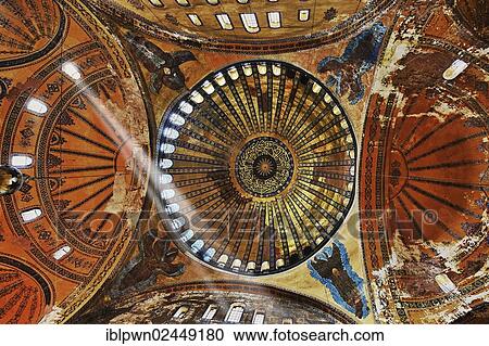 "Islamic decoration on the domes of the interior of Hagia Sophia, Ayasofya, Istanbul, Turkey, Asia" View Large Photo Image Stock Image - "Islamic decoration on the domes of the interior of Hagia Sophia, Ayasofya, Istanbul, Turkey, Asia". Fotosearch