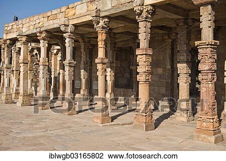 "Islamic mosque with columns built from destroyed Hindu temples, Qutub Minar or Qutb Minar, UNESCO World Heritage Site, Delhi, India, Asia" View Large Photo Image Stock Image - "Islamic mosque with columns built from destroyed Hindu temples, Qutub Minar or Qutb Minar, UNESCO World Heritage Site, Delhi, India, Asia". Fotosearch