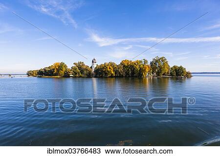 "Island Frauenchiemsee or Fraueninsel, from Lake Chiemsee, Chiemsee, Upper Bavaria, Bavaria, Germany, Europe" View Large Photo Image Stock Image - "Island Frauenchiemsee or Fraueninsel, from Lake Chiemsee, Chiemsee, Upper Bavaria, Bavaria, Germany, Europe". Fotosearch