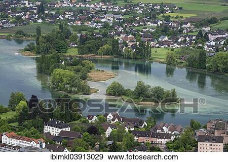 "Island group of Werd im Untersee, with Stein am Rhein at the front and Eschenz at the rear, Canton of Schaffhausen, Switzerland, Europe" View Large Photo Image Stock Photo - "Island group of Werd im Untersee, with Stein am Rhein at the front and Eschenz at the rear, Canton of Schaffhausen, Switzerland, Europe". Fotosearch