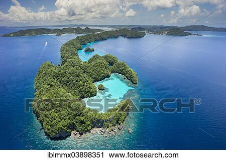 Stock Image - "Islands in the island paradise of Palau, Micronesia, Oceania". Fotosearch