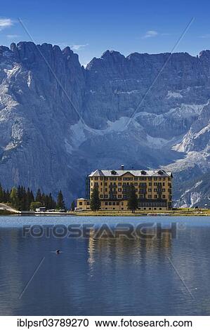 "Istituto Pio XII, Lake Misurina in the Dolomites, Misurina Pass, Province of South Tyrol, Trentino-Alto Adige, Italy, Europe" View Large Photo Image Stock Image - "Istituto Pio XII, Lake Misurina in the Dolomites, Misurina Pass, Province of South Tyrol, Trentino-Alto Adige, Italy, Europe". Fotosearch
