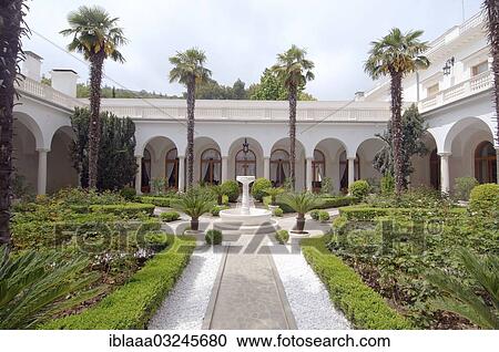 "Italian courtyard, Livadia Palace, near Yalta, Crimea, Ukraine, Europe" View Large Photo Image Stock Image - "Italian courtyard, Livadia Palace, near Yalta, Crimea, Ukraine, Europe". Fotosearch