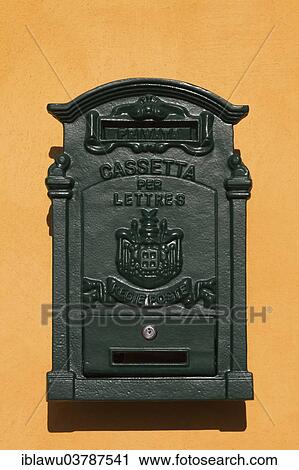Stock Image - "Italian mailbox, San Zeno, Italy, Europe". Fotosearch