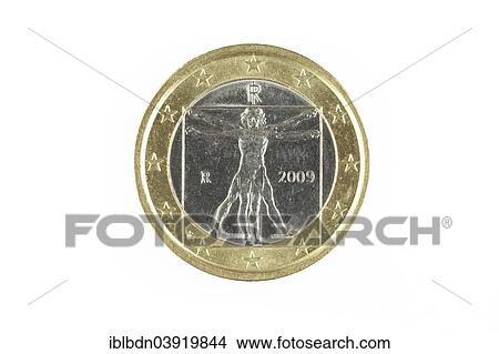 Italian one euro coin View Large Photo Image Picture - Italian one euro coin. Fotosearch